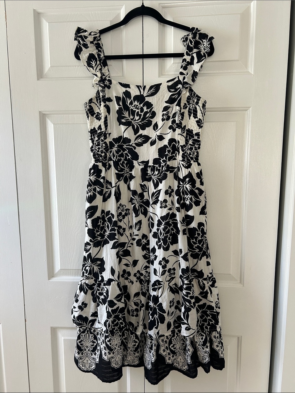 Draper James Black & White Floral Sundress - Women